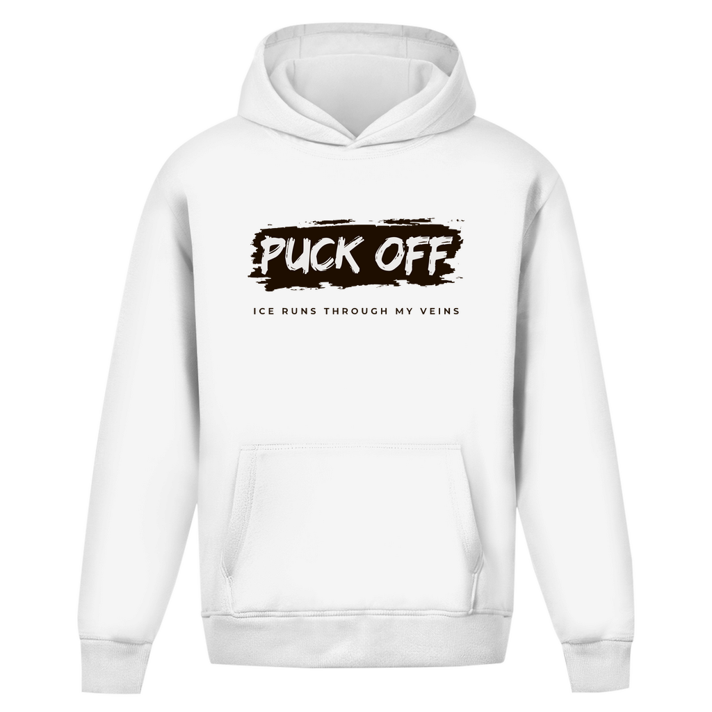 Oversize Hoodie "Puck Off" ohne Kordel