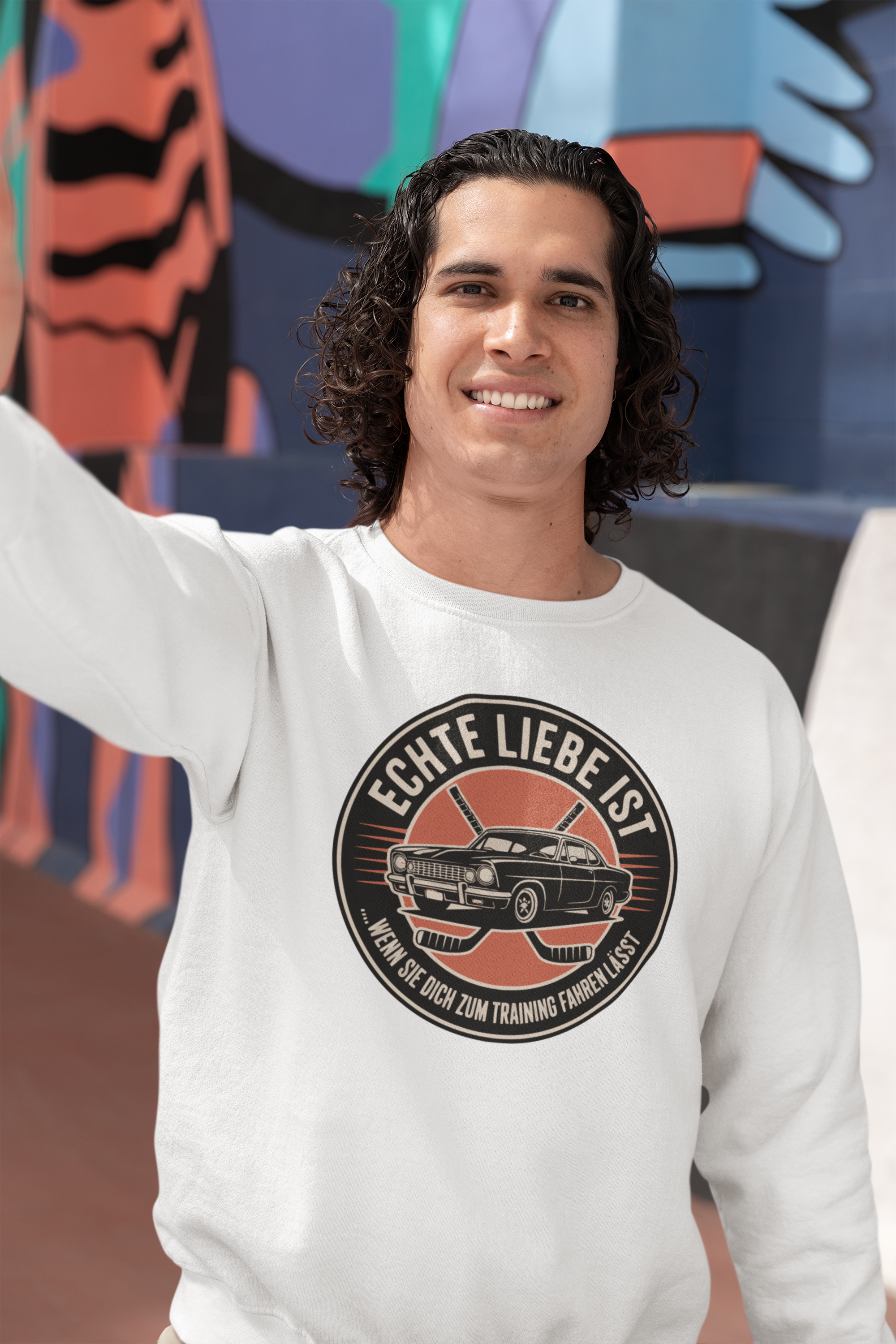 Herren Basic Sweatshirt "Echte Liebe"