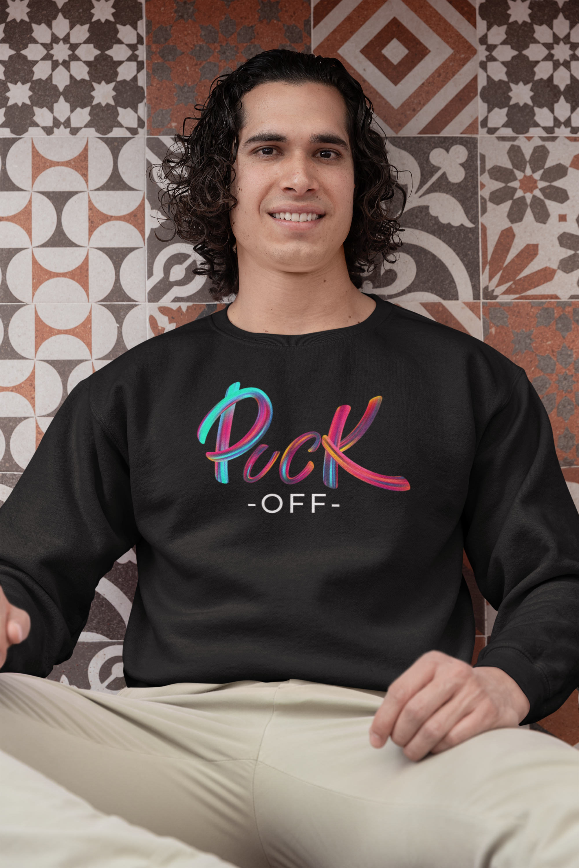 Herren Premium Bio Sweatshirt "Puck -OFF-"