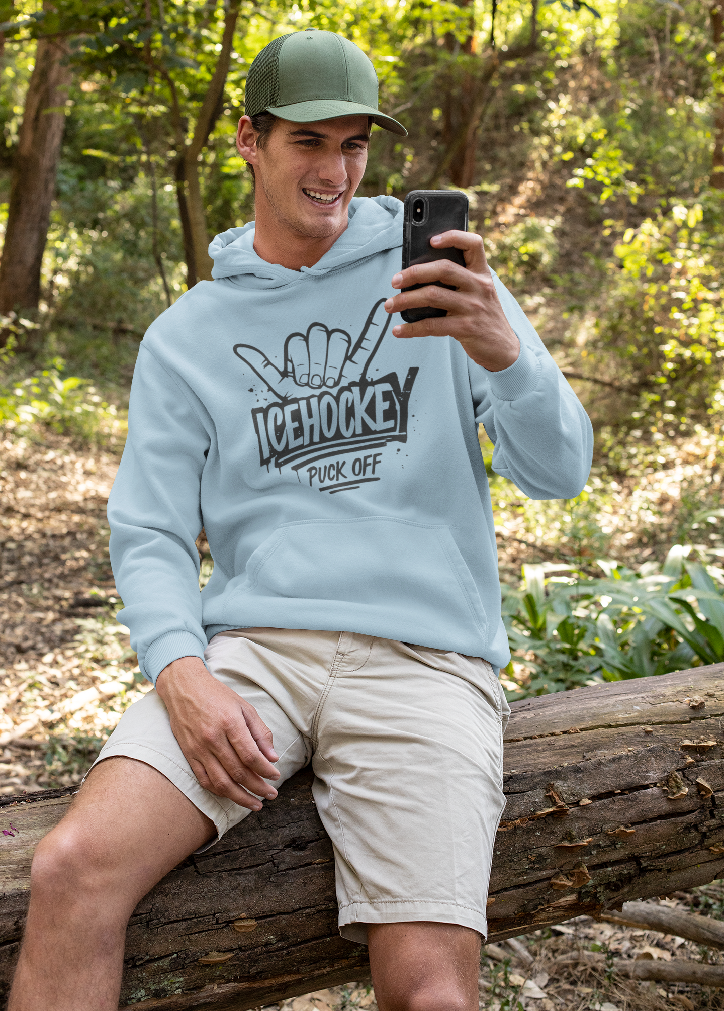 Herren Basic Hoodie "Hang Loose"