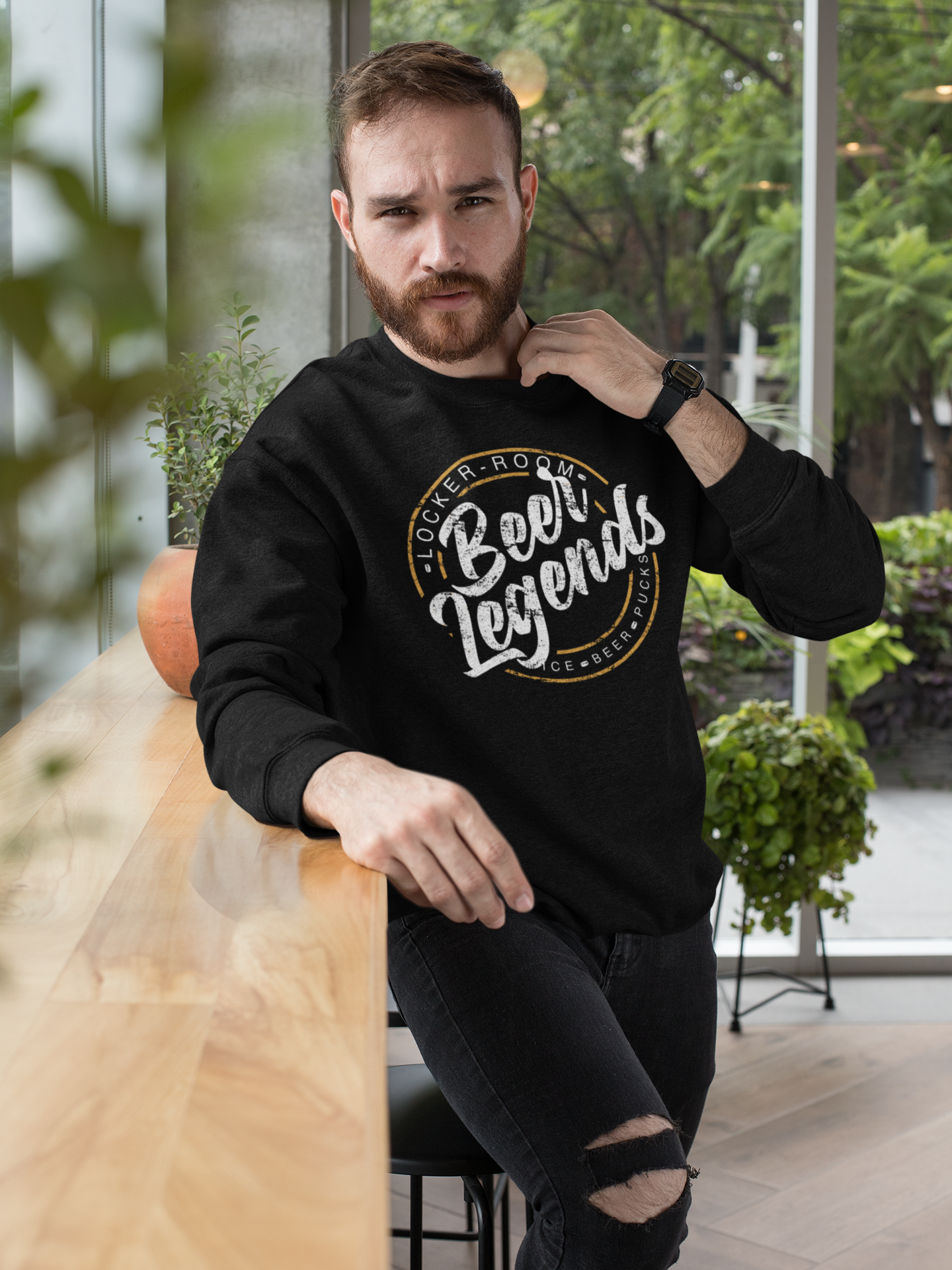 Herren Basic Sweatshirt "Beer Legends"