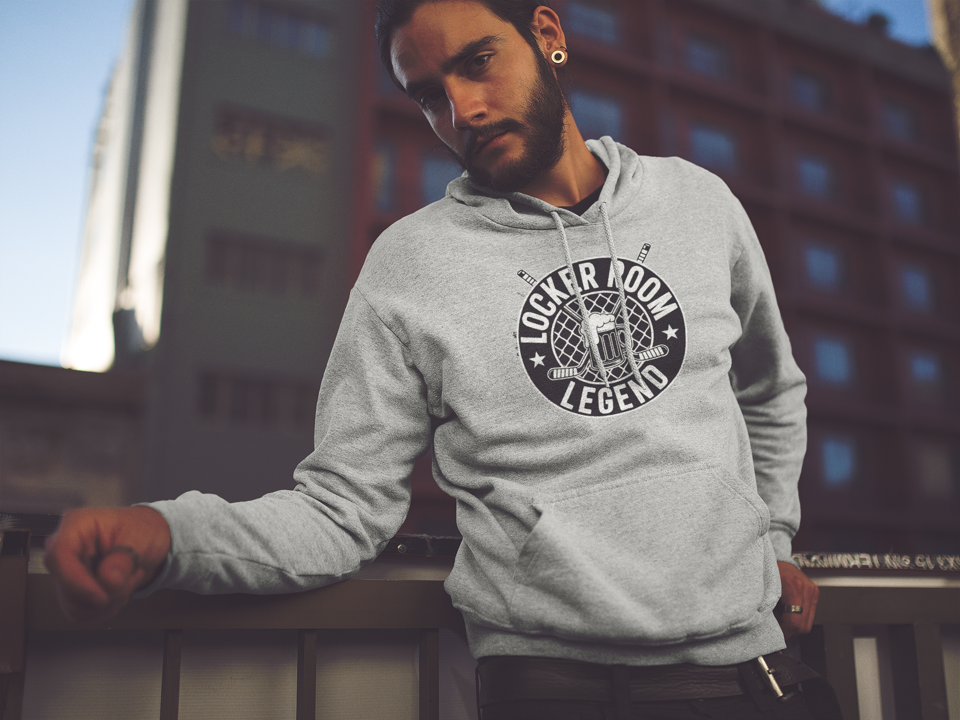 Herren Basic Hoodie "Locker Room Legend"