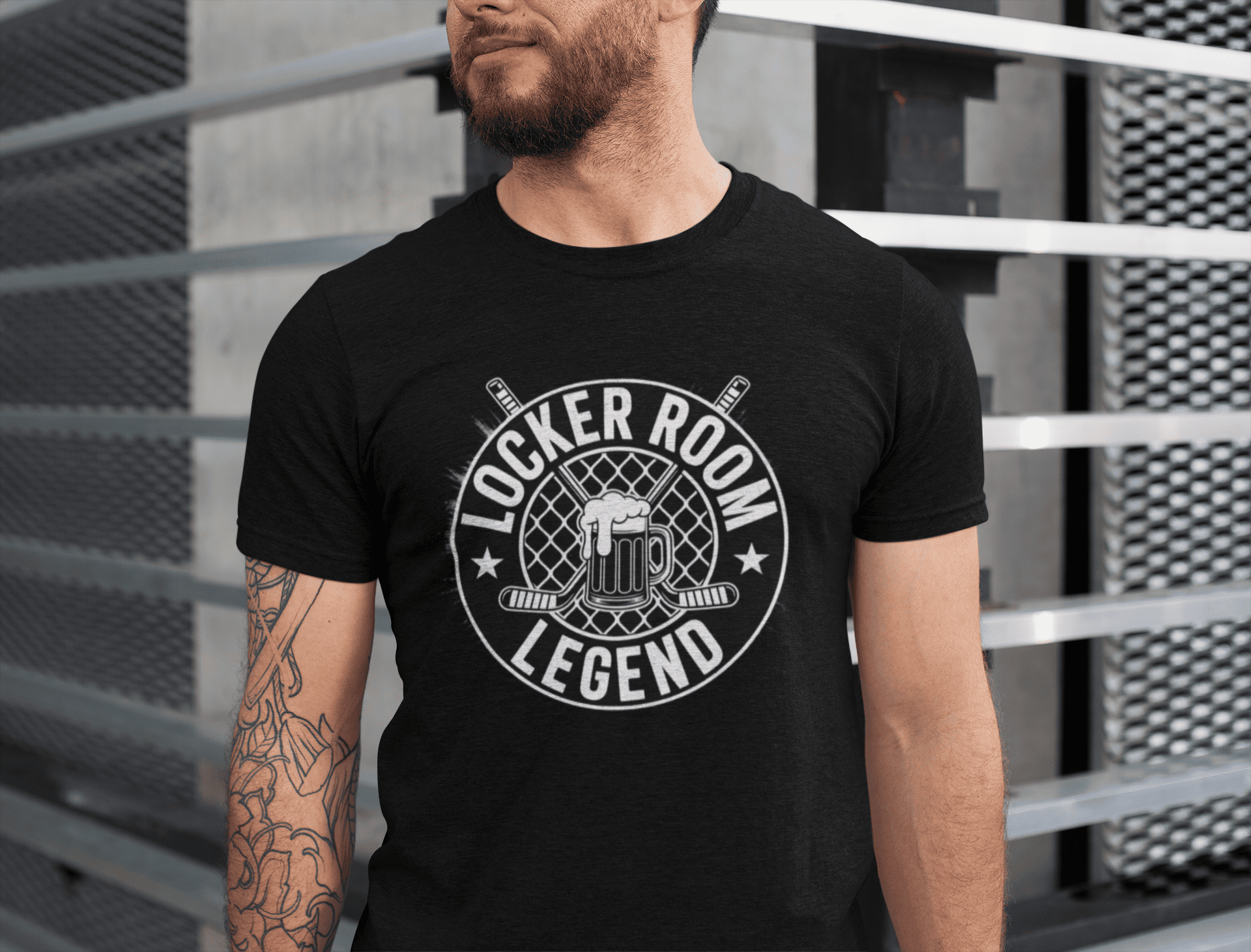 Locker Room Legend T-Shirt Herren – Hockey Kabine Statement Shirt