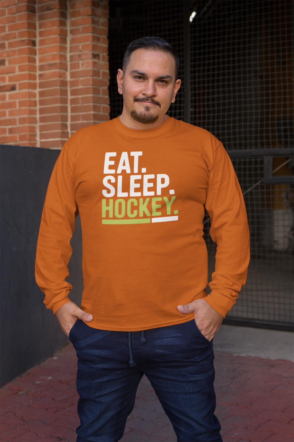 Long Sleeve Classic "Eat.Sleep.Hockey."