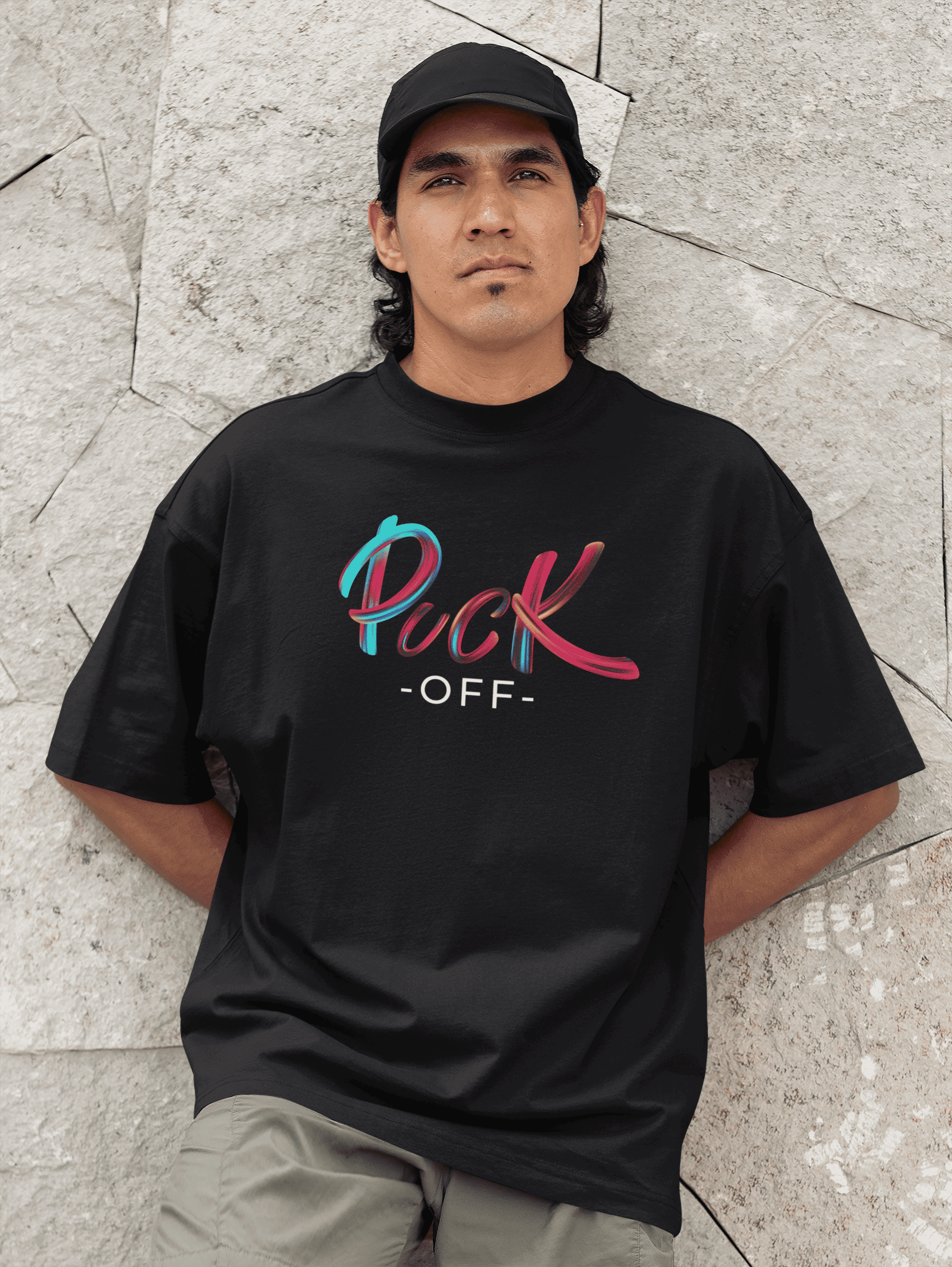 Puck OFF Oversized Shirt – Heavyweight Hockey Streetwear