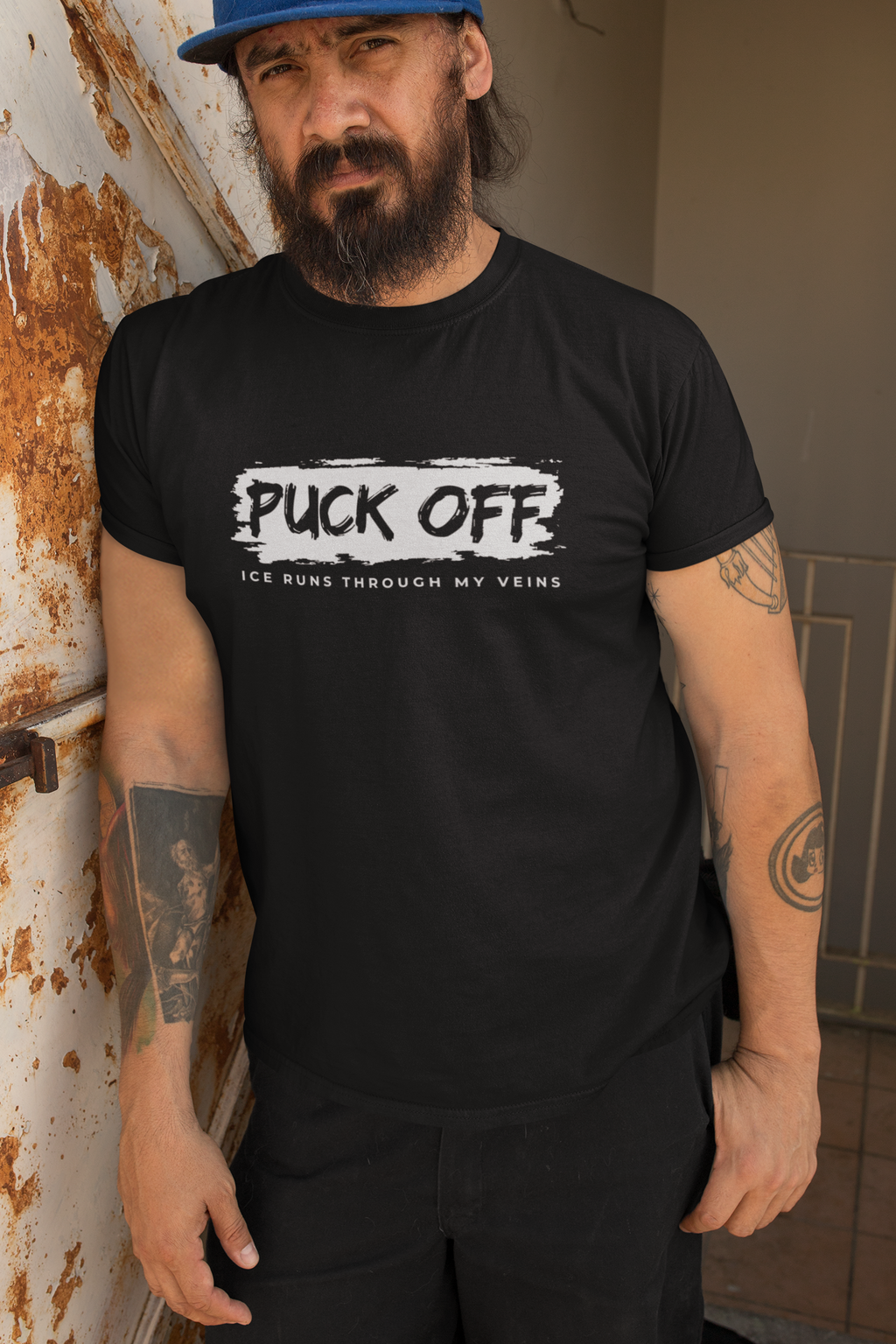 HigherBlanks Premium T-Shirt Classic "Puck Off"