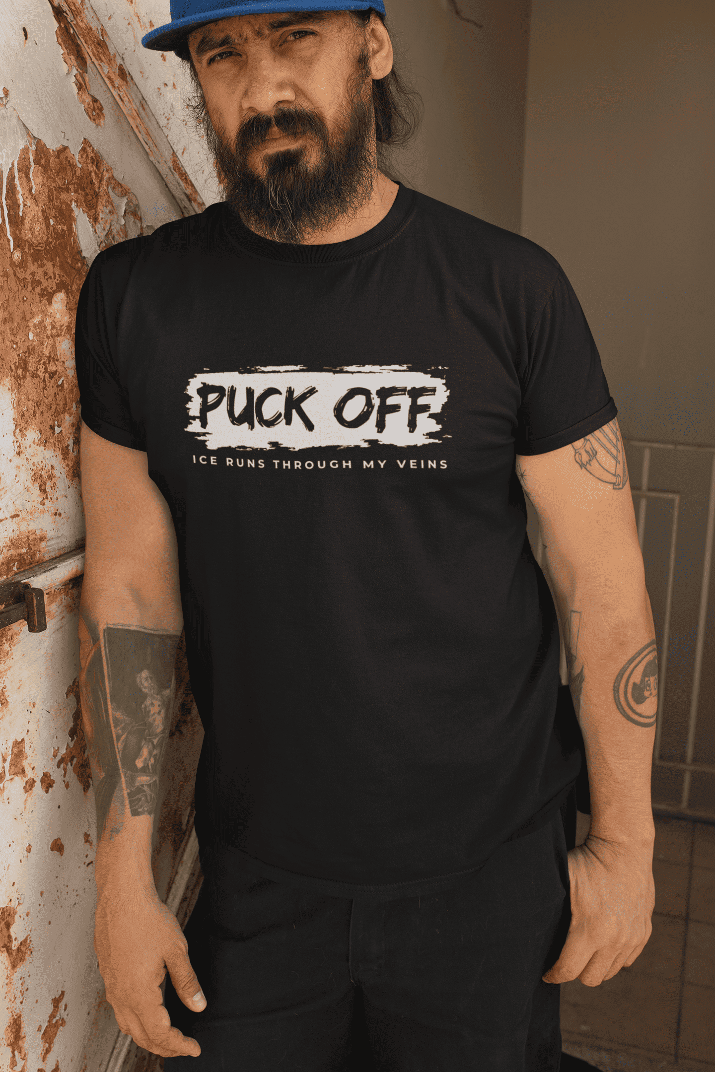 Hockey T-Shirt Puck Off – Statement Shirt für echte Spieler