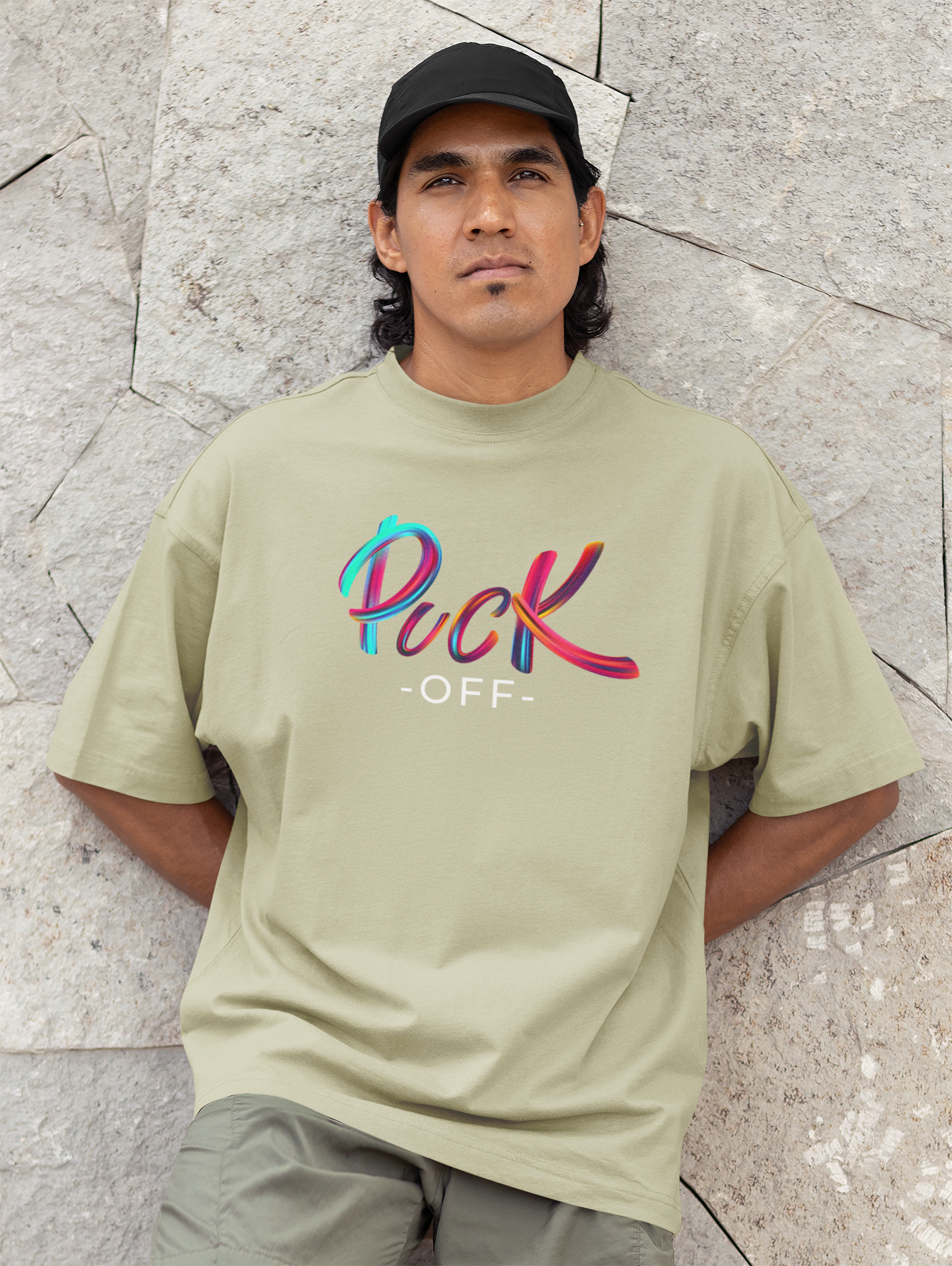 Classic Oversize Herren T-Shirt "„Puck -OFF-“