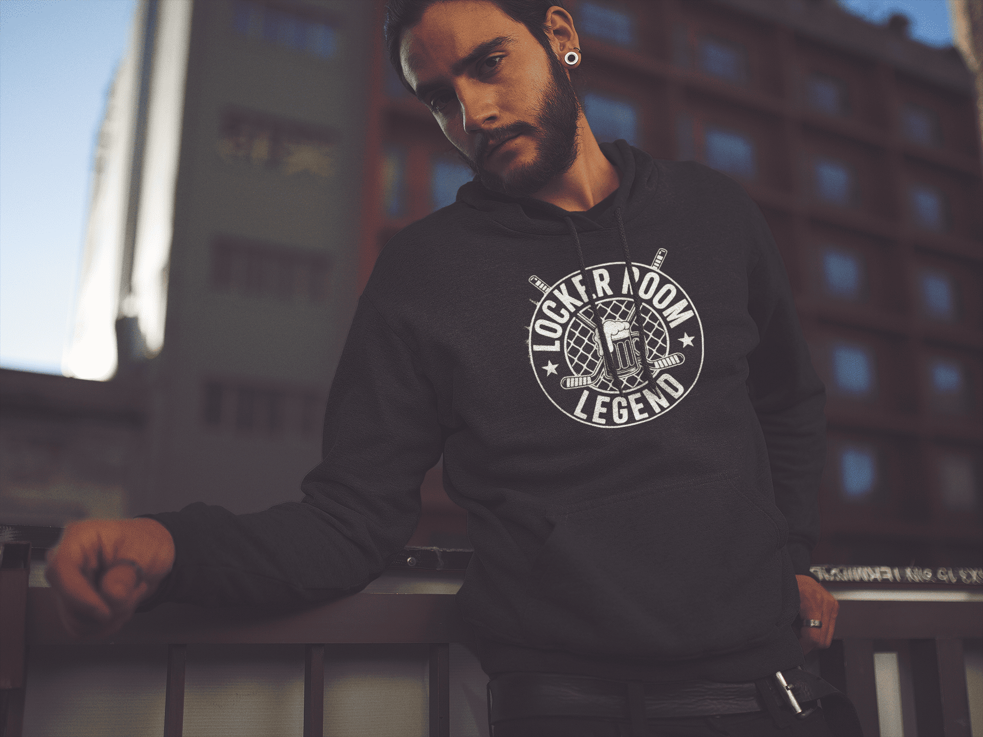 Locker Room Legend Hoodie Herren – Hockey Kabine Premium Hoodie