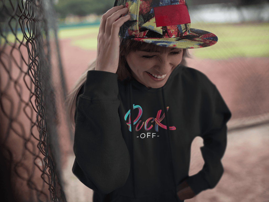 Hockey Hoodie „Puck OFF“ – Classic Fit mit Statement