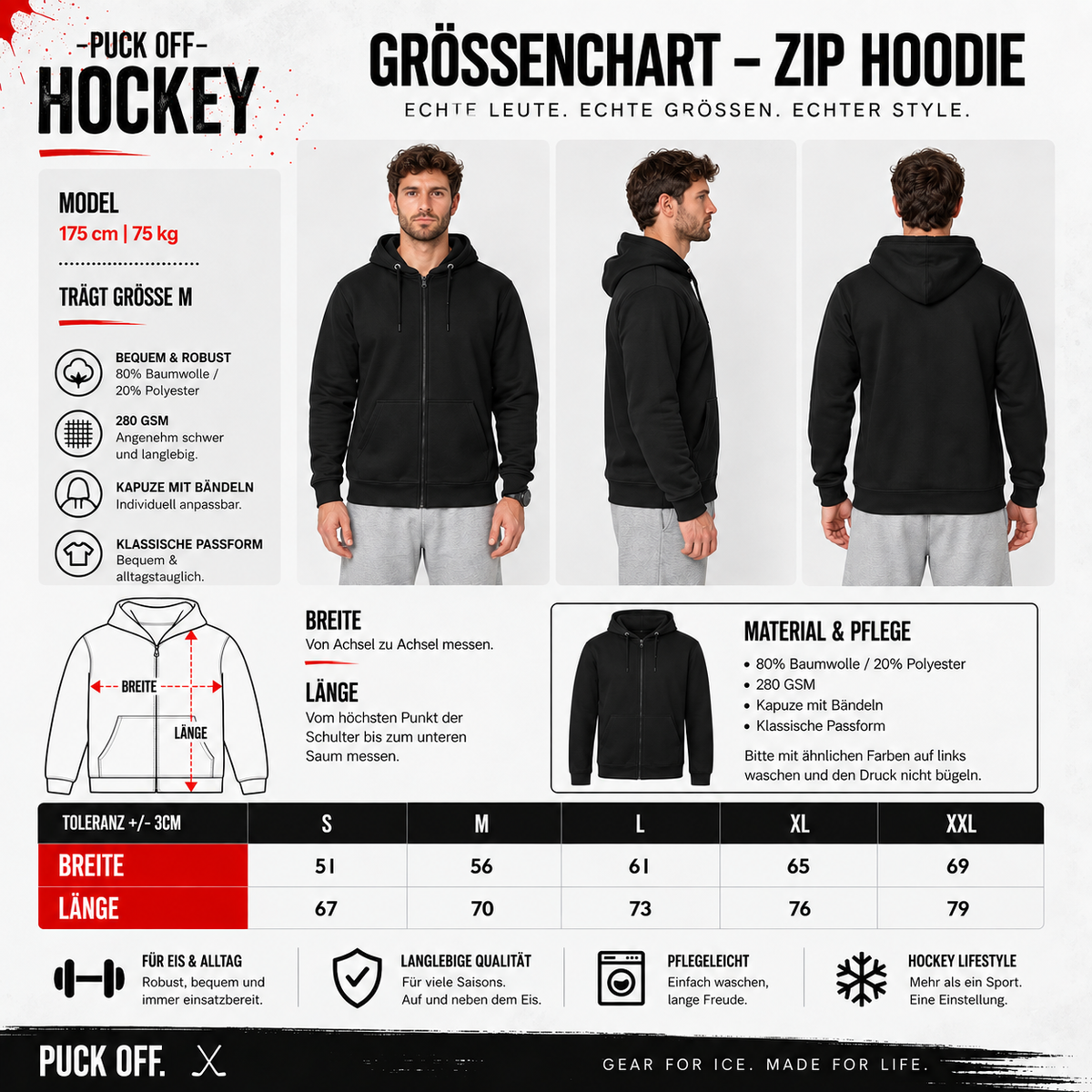 Dinslakener Kobras Zip-Hoodie – Bandendienst