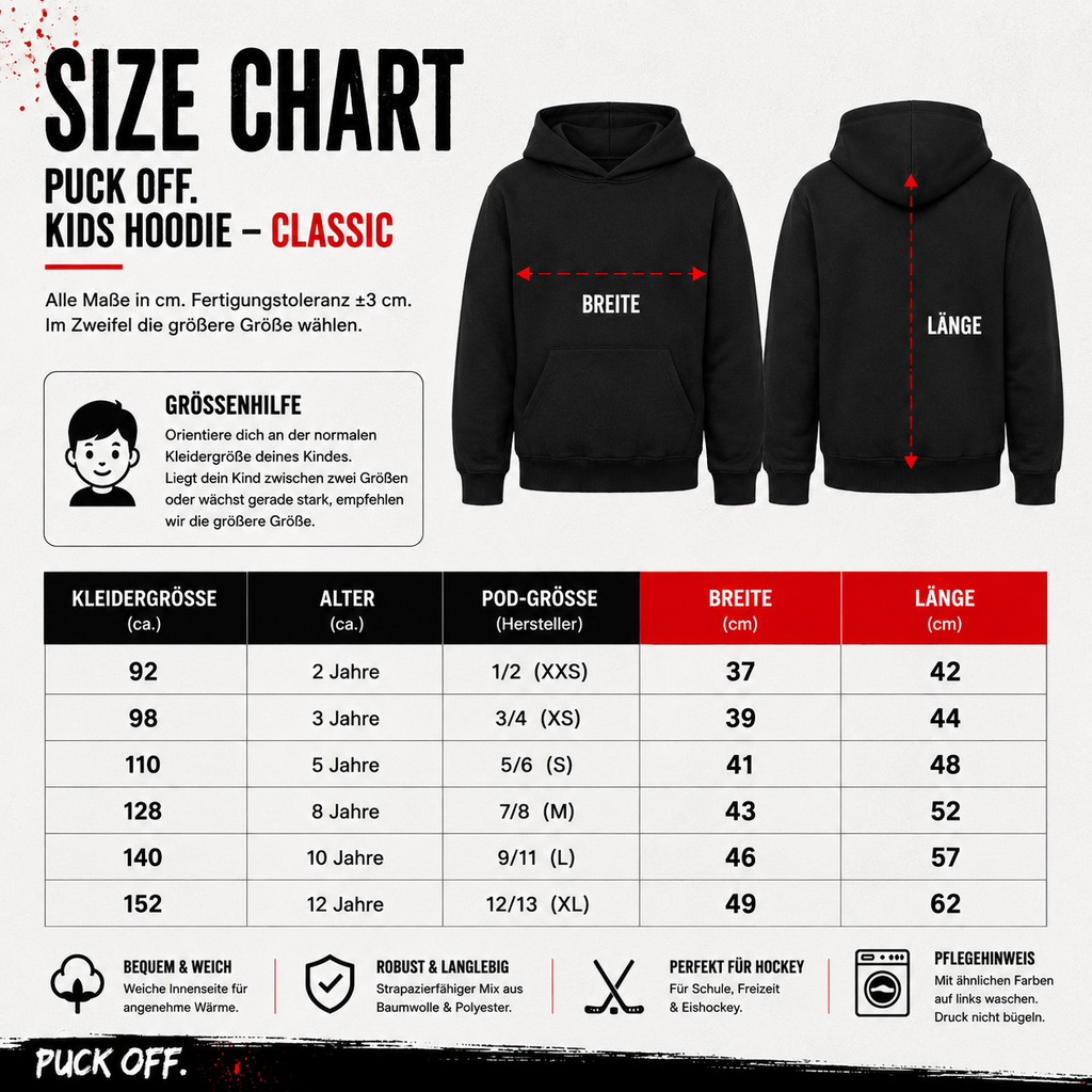Eishockey Goalie Kids Hoodie