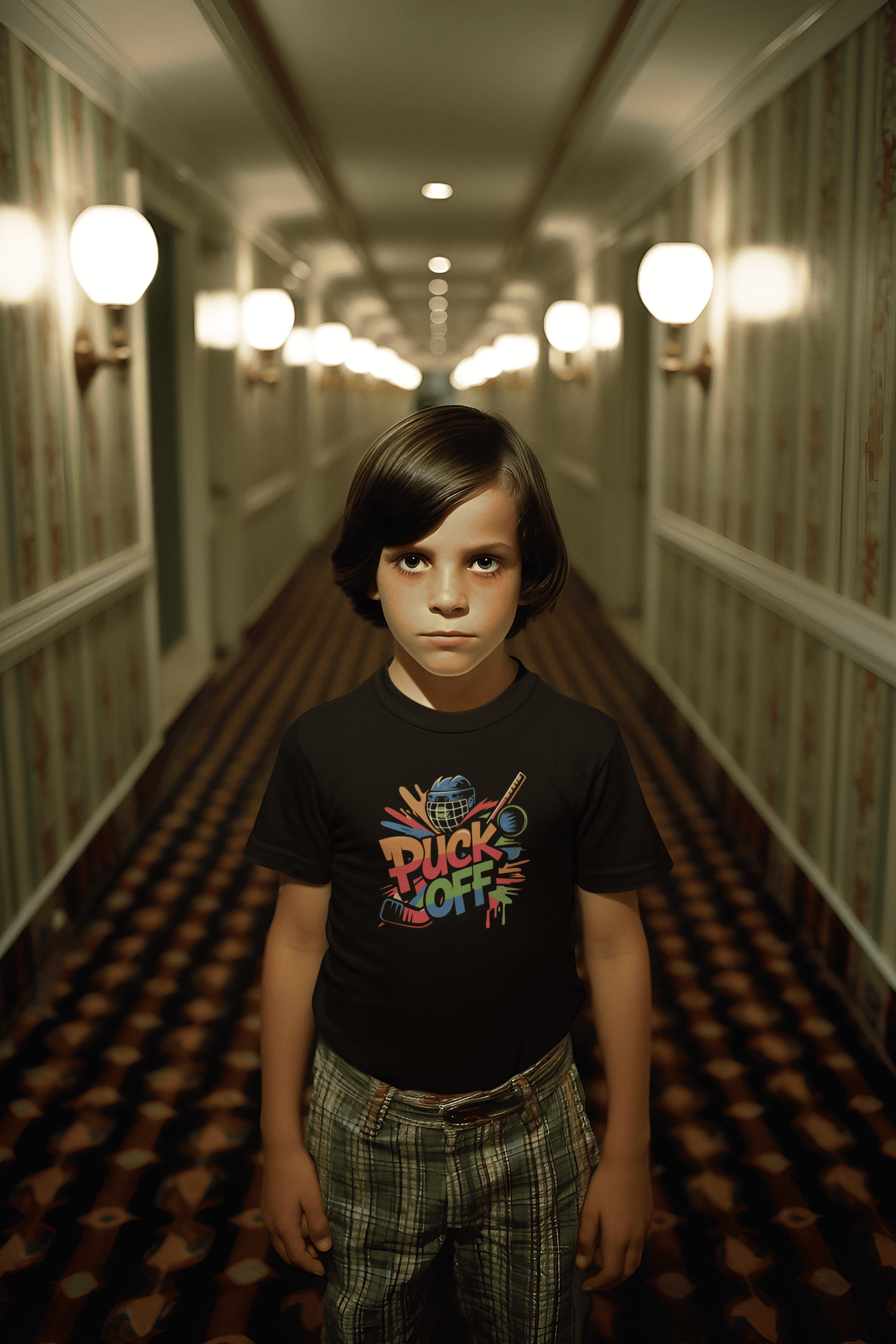 Hockey Kinder T-Shirt – Puck Off | Bio Baumwolle Kids Shirt