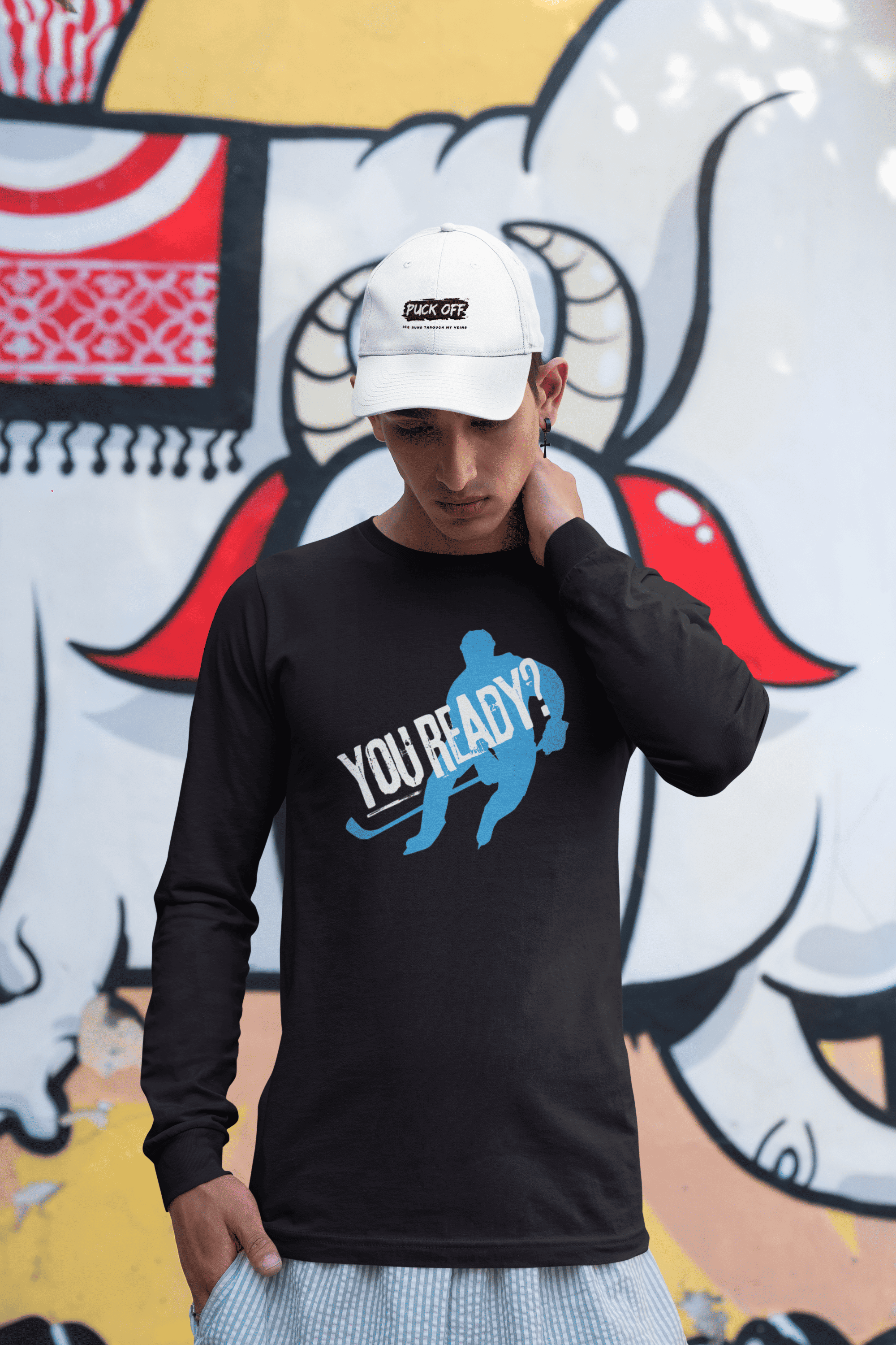 YOU READY? – Hockey Sweatshirt für Training & Game Day