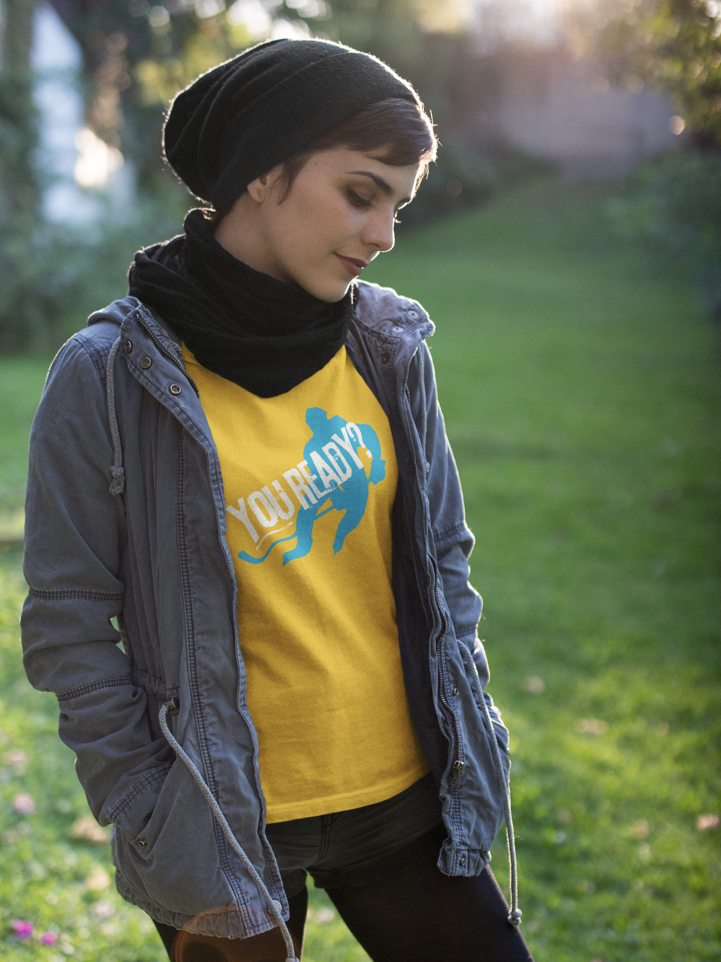 Damen Premium Bio T-Shirt "You Ready?"