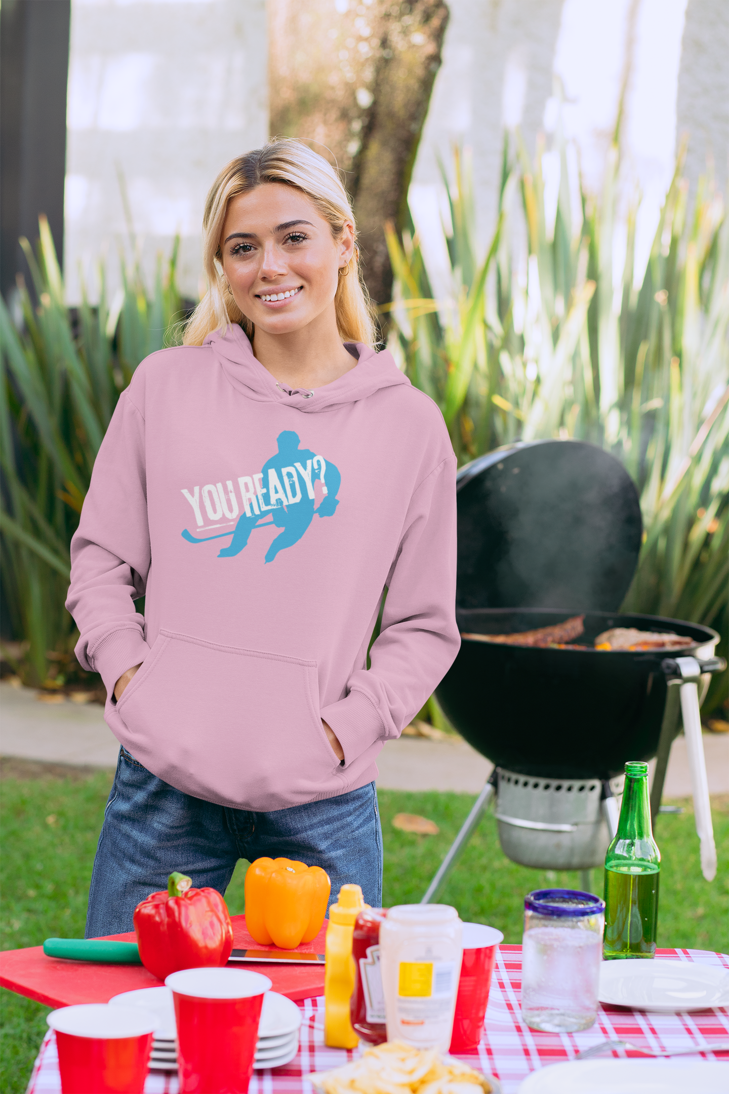 Damen Basic Hoodie "You Ready?"